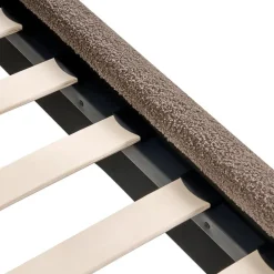 Leen Bakker LUNAN - Tweepersoonsbed - Taupe - 120 x 200 cm - Bouclé Hot