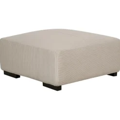 Beliani LUNGO - Ottomaan - Beige - Corduroy Best