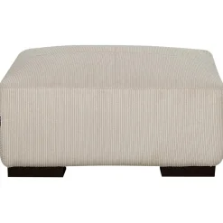 Beliani LUNGO - Ottomaan - Beige - Corduroy Best