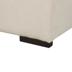 Beliani LUNGO - Ottomaan - Beige - Corduroy Best