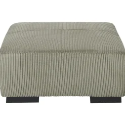 Leen Bakker LUNGO - Ottomaan - Groen - Corduroy