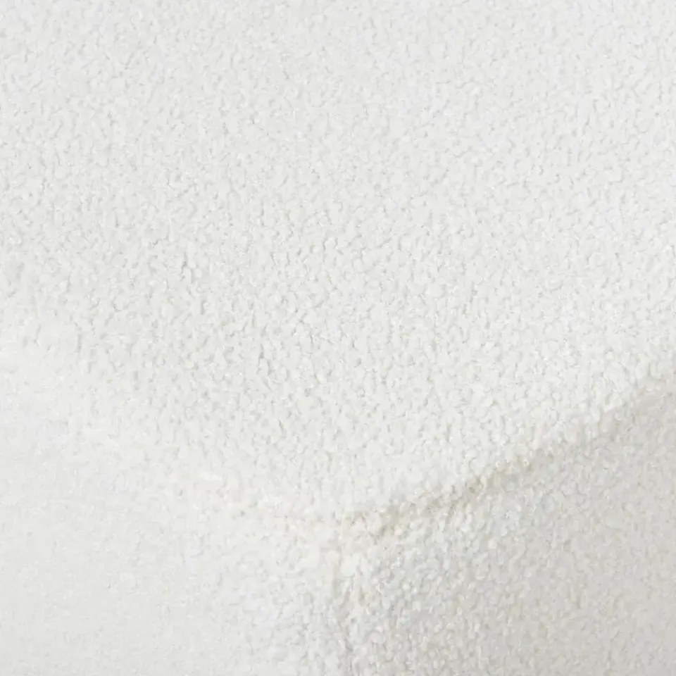 Leen Bakker LUNGO - Ottomaan - Wit - Bouclé New