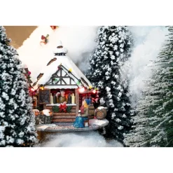 Luville Collectables LuVille Kerstdorp Miniatuur Evergreen Bomen - 21 Stuks - H22 x Ø8 cm Sale