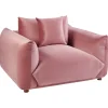 Beliani LUVOS - Fauteuil - Roze - Fluweel Online