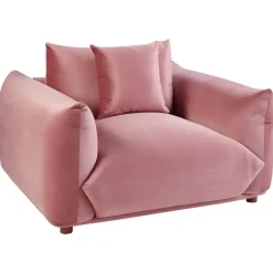 Beliani LUVOS - Fauteuil - Roze - Fluweel Online