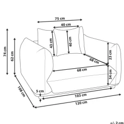 Beliani LUVOS - Fauteuil - Roze - Fluweel Online