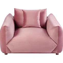 Beliani LUVOS - Fauteuil - Roze - Fluweel Online