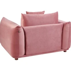 Beliani LUVOS - Fauteuil - Roze - Fluweel Online