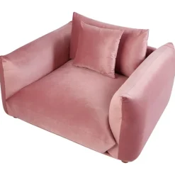 Beliani LUVOS - Fauteuil - Roze - Fluweel Online