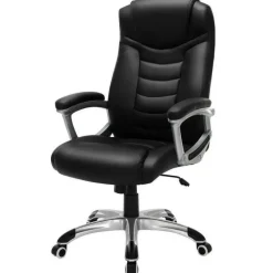 ACAZA Luxe design manager bureaustoel - kunstleer - zware belasting - zwart