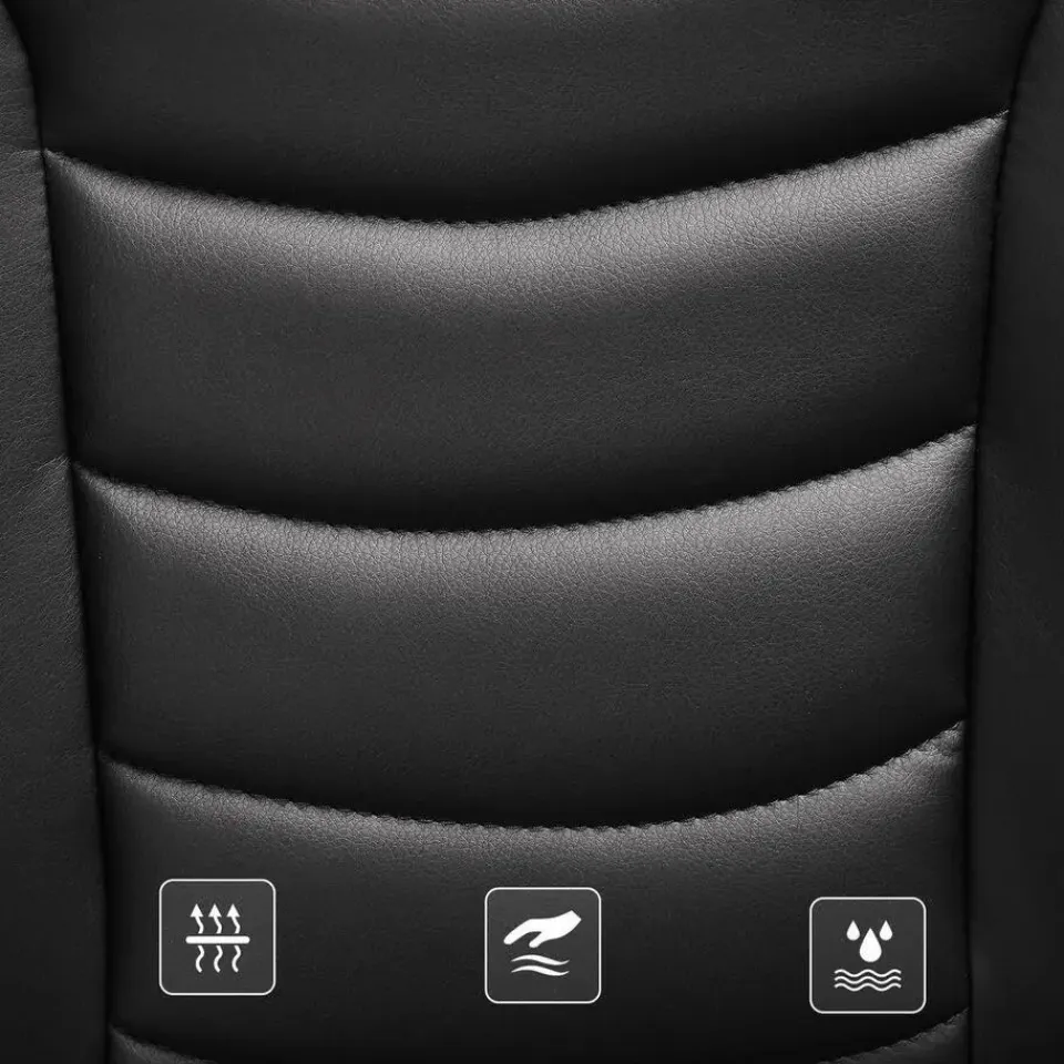 ACAZA Luxe design manager bureaustoel - kunstleer - zware belasting - zwart