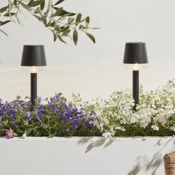 Luxform - 4x Solar Tuinlamp - Cala d'Or - Set van 4 stuks Outlet