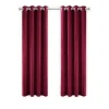 LW Collection Gordijnen Rood 245x290cm Velvet Kant en klaar 1 stuk Discount