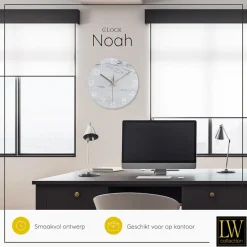 LW Collection Keukenklok Noah 30cm Outlet