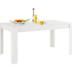 Loft24 Lynn - Eettafel 160x90 cm voor 8 in wit MDF Discount