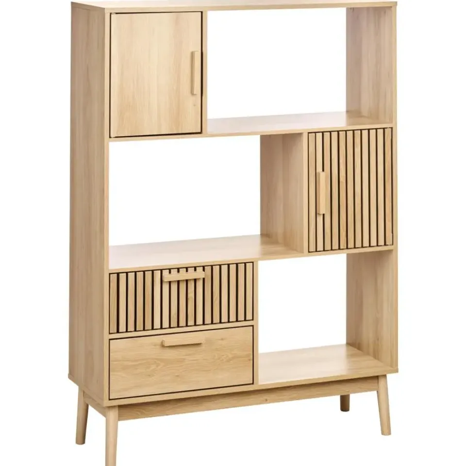 Leen Bakker LYNWOOD - Boekenkast - Lichthout - MDF Sale