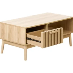 Leen Bakker LYNWOOD - Salontafel - Lichthout - MDF Discount