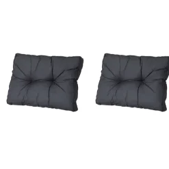 Madison - Florance Rugkussen Basic black - Ca. 43x60 cm - Set van 2 Discount