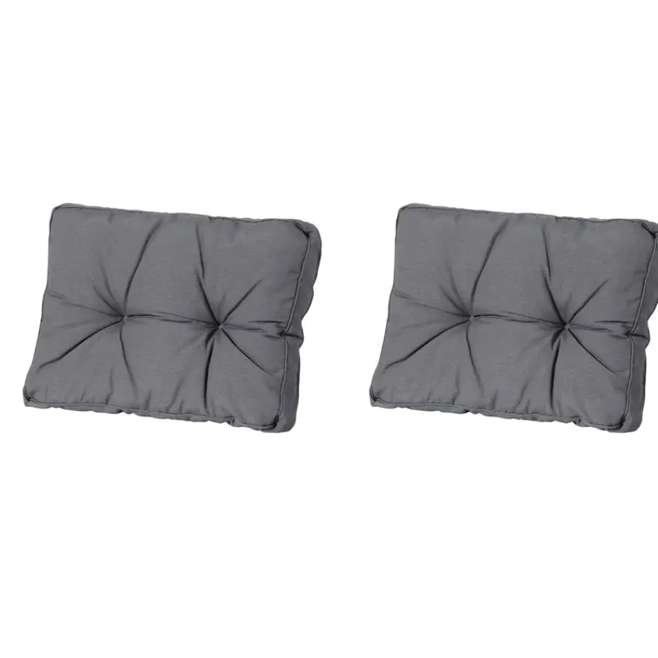 Madison - Florance Rugkussen Panama grey - Ca. 43x73 cm - Set van 2 Discount