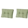 Madison - Florance Rugkussen Basic green - Ca. 43x60 cm - Set van 2