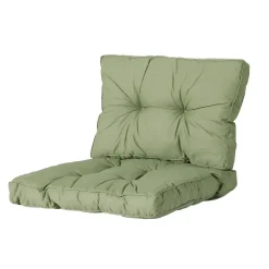 Madison - Florance Rugkussen Basic green - Ca. 43x60 cm - Set van 2