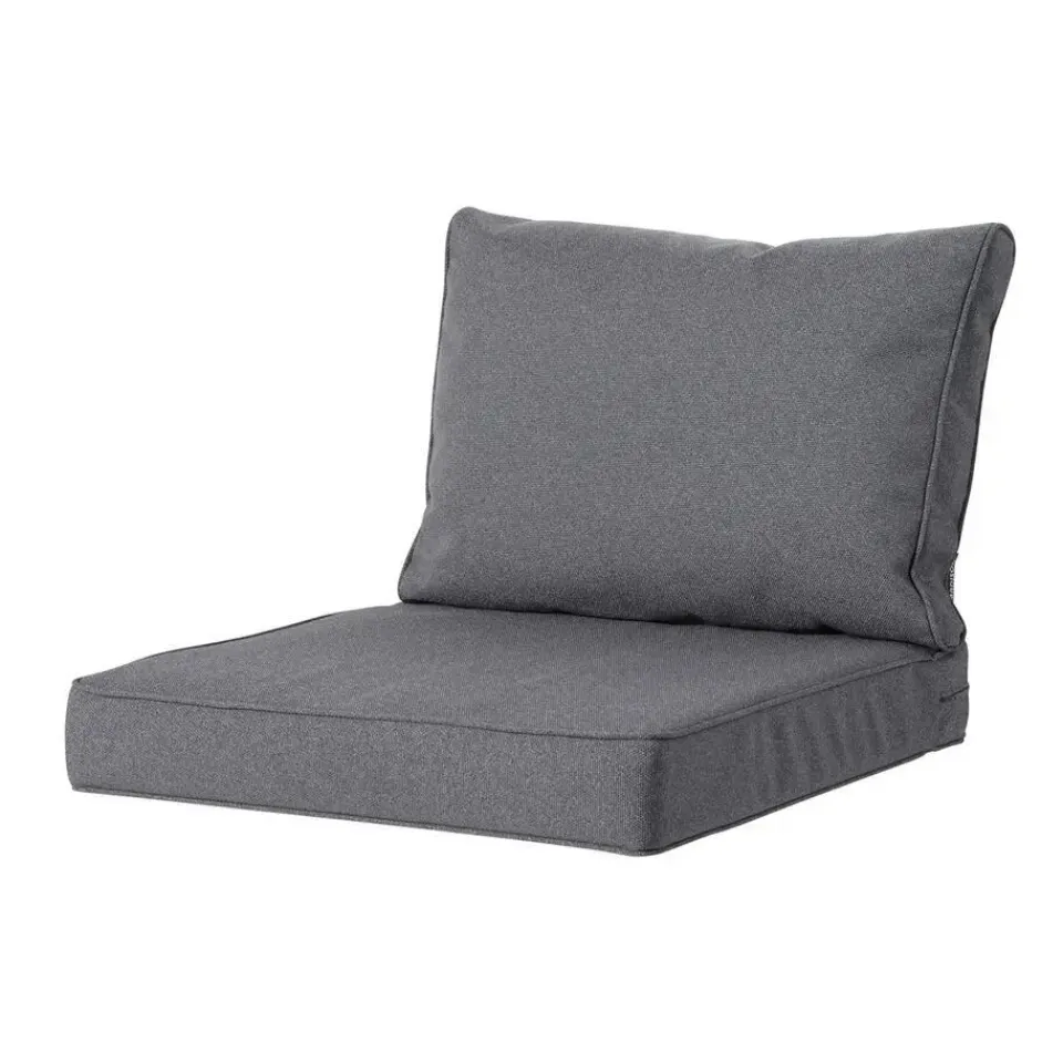 Madison - Lounge Profi-Line Zitkussen grey - Ca. 60x60 cm - Set van 2 Clearance