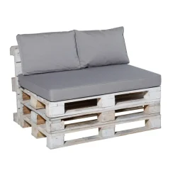 Madison - Lounge Zitkussen Manchester light grey - Ca. 120x80 cm
