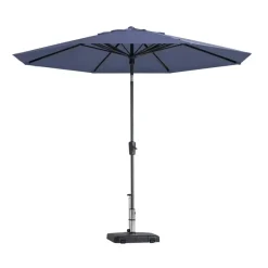 Madison - Parasol Paros II Round Safier Blue - 300cm - Blauw Clearance