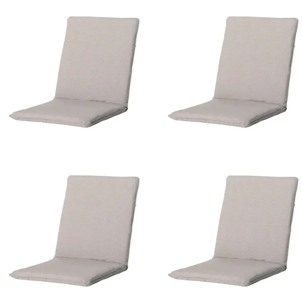 Madison - Stapelstoelkussen Napels taupe - Ca. 97x49 cm - Set van 4 Sale