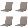 Madison - Stapelstoelkussen Panama taupe - Ca. 97x49 cm - Set van 4 Online