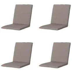 Madison - Stapelstoelkussen Panama taupe - Ca. 97x49 cm - Set van 4 Online