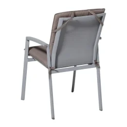 Madison - Stapelstoelkussen Panama taupe - Ca. 97x49 cm - Set van 4 Online