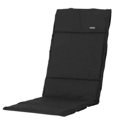 Madison - Tuinkussen Fiber Deluxe Rib black - Ca. 125x50 cm - Set van 4