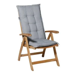 Madison - Tuinkussen Panama light grey - Ca. 123x50 cm - Set van 4 Online