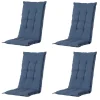 Madison - Tuinkussen Panama safier blue - Ca. 105x50 cm - Set van 4 Clearance