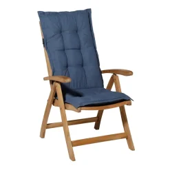 Madison - Tuinkussen Panama safier blue - Ca. 105x50 cm - Set van 4 Clearance