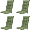 Madison - Tuinstoelkussen Hoge Rug Joah sage - Ca. 123x50 cm - Set van 4 Discount