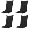 Madison - Tuinstoelkussen Lage Rug Panama black - Ca. 105x50 cm - Set van 4 Hot