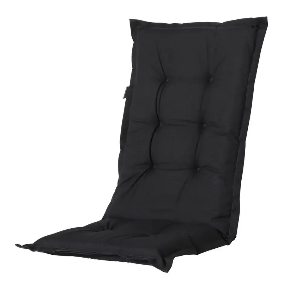 Madison - Tuinstoelkussen Lage Rug Panama black - Ca. 105x50 cm - Set van 4 Hot