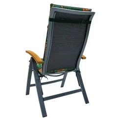 Madison - Tuinstoelkussen Hoge Rug Lua green - Ca. 120x50 cm - Set van 4 Clearance