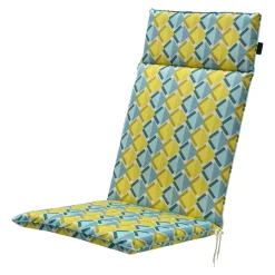 Madison - Tuinstoelkussen Hoge Rug Siem yellow - Ca. 120x50 cm - Set van 4 Online