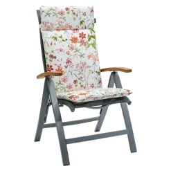 Madison - Tuinstoelkussen Hoge Rug Milly natural - Ca. 120x50 cm - Set van 4 Sale