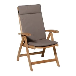 Madison - Tuinstoelkussen Hoge Rug Manchester taupe - Ca. 120x50 cm - Set van 4 Sale