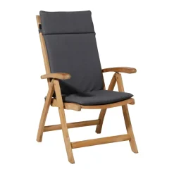 Madison - Tuinstoelkussen Hoge Rug Panama grey - Ca. 120x50 cm - Set van 4 Outlet