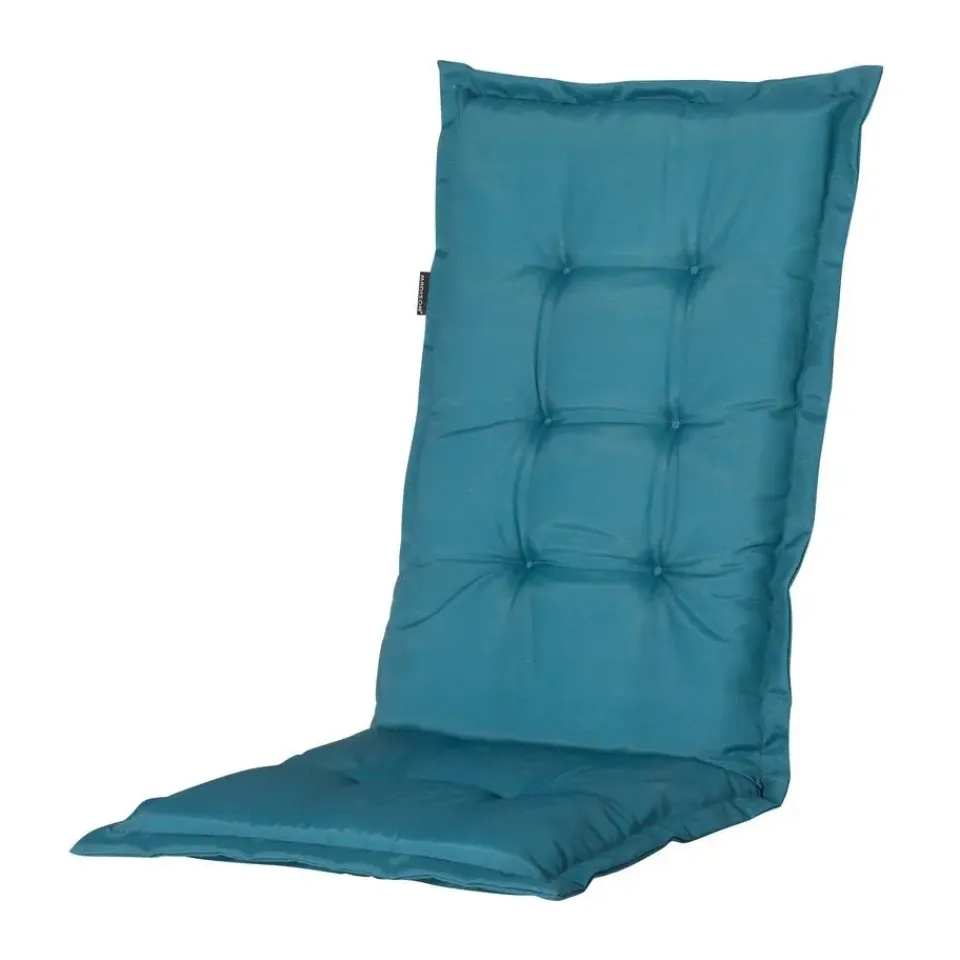 Madison - Tuinstoelkussen Lage Rug Panama sea blue - Ca. 105x50 cm - Set van 4 Discount