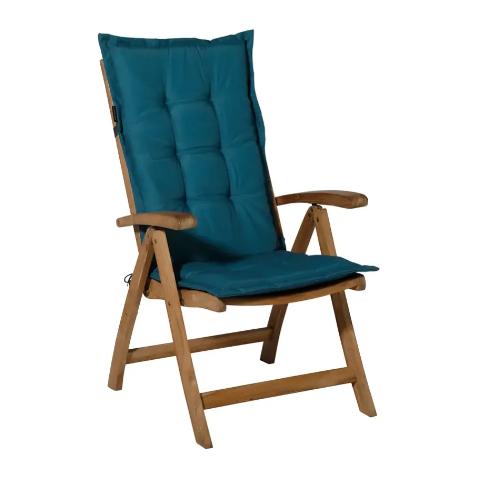 Madison - Tuinstoelkussen Lage Rug Panama sea blue - Ca. 105x50 cm - Set van 4 Discount