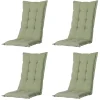 Madison - Tuinstoelkussen Lage Rug Panama sage - Ca. 105x50 cm - Set van 4 Online
