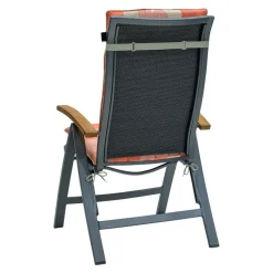 Madison - Tuinstoelkussen Hoge Rug Jacky terra - Ca. 120x50 cm - Set van 4 Outlet