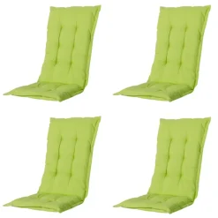 Madison - Tuinstoelkussen Hoge Rug Panama lime - Ca. 123x50 cm - Set van 4