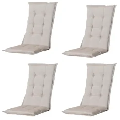 Madison - Tuinstoelkussen Hoge Rug Panama linnen - Ca. 123x50 cm - Set van 4 Sale